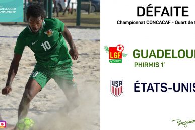 Beach Soccer Quart de final : USA 5 - 1 Guadeloupe | Résumé en image